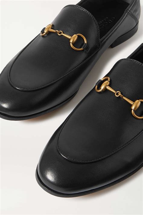 gucci brixton horsebit collapsible-heel leather loafers|gucci brixton horsebit.